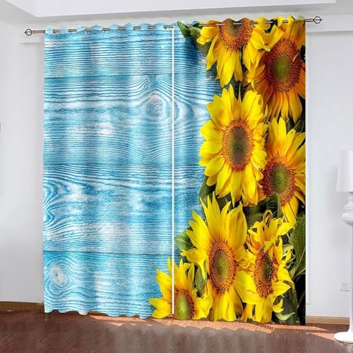 Cortinas de oficina de dos paneles lavables para ventanas medianas 2