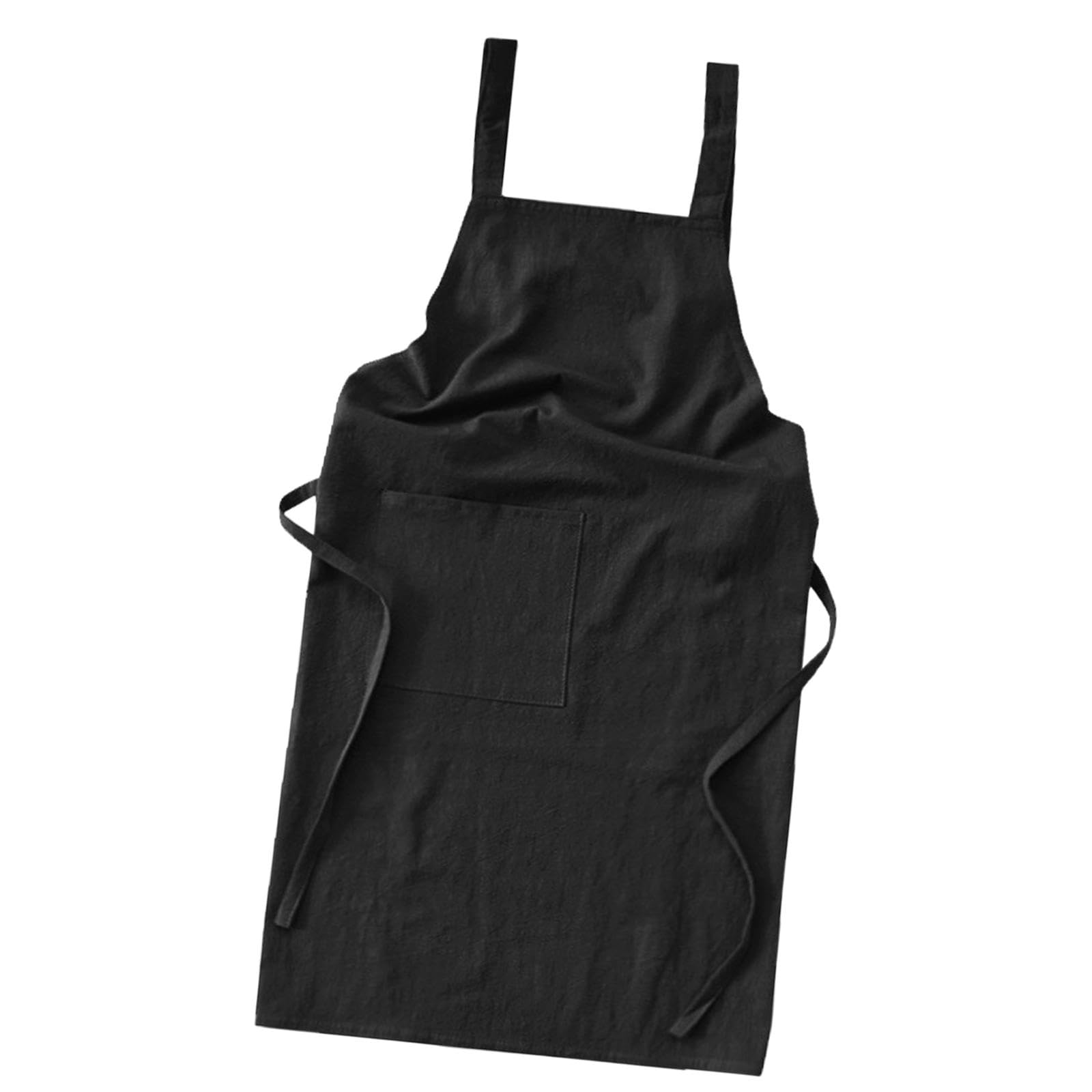 Tablier en lin unisexe pour barbecue, cuisine familiale et jardinage créatif