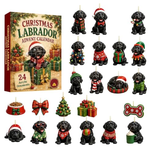 Image of Labrador Dog Advent Calendar 2026, 24 Day Christmas Holiday Countdown