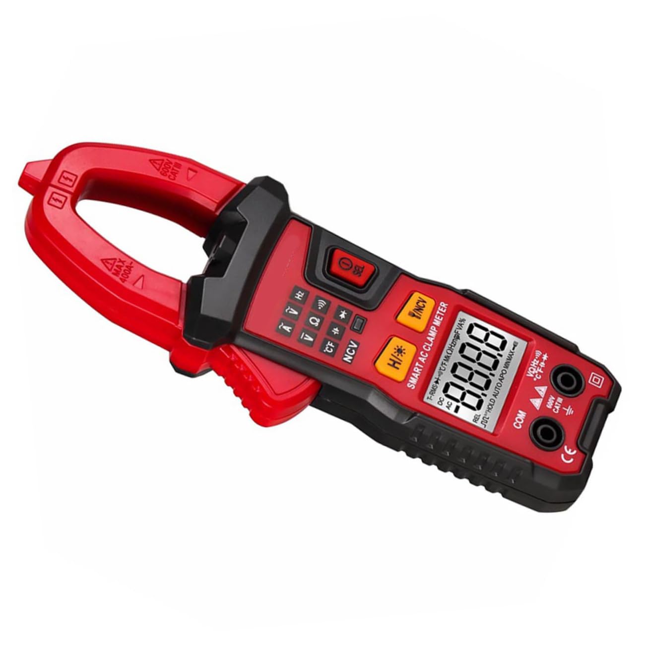 Healifty Digital Clamp MYS Ac Dc Multimeter with Overload Protection Continuity Tester Resistance Voltage Measurement for Electrical Maintenance Includes Carrying Pouch