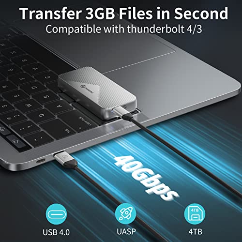 Caja externa para SSD M.2 NVME USB 4.0 40Gbps PHIXERO miniatura 3