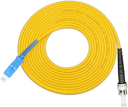 SC to ST Fiber Optic Cable Jumper Patch Cord Simplex Single-Mode 9/125 SC-ST,1 Meter 3.28 Feets