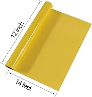 Vista 127 de TUMIYA HTV Heat Transfer Vinyl Rolls - 12" x 30 Ft HTV Vinyl, Black Iron on Vinyl DIY Design for T-Shirt (Black)