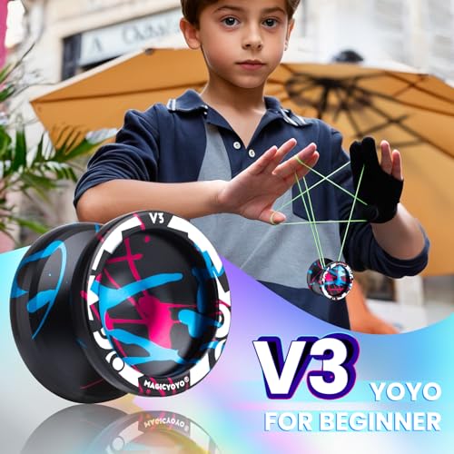Magicyoyo CMZD190510051001 V3 Yoyo Professional Responsive Yoyo For Kids, Unresponsive Yoyo For Adults, Metal Professional Yoyo + 12 Yoyo Strings thumb #2