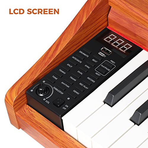 Asmuse Piano numérique 88 touches Marron - Les Beatles, Paul McCartney, John Lennon, RIngo Starr, George Harrison Asmuse Piano numérique 88 touches Marron – Image 5