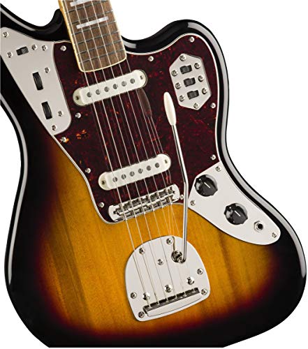 Squier Classic Vibe 70s Jaguar Electric Guitar, with 2-Year Warranty, 3-Color Sunburst, Laurel Fingerboard - Image 4