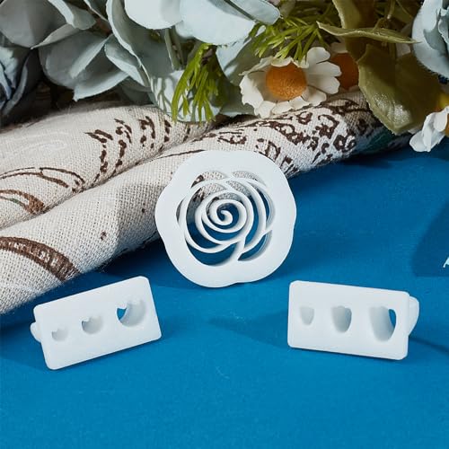 NICENEEDED 3 Pcs Flower Polymer Clay Cutters, Petals Clay Earring Cutters - Image 4