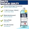 1 detergente concentrato ad ultrasuoni da 1000 ml, liquido, per occhiali, orologi, gioielli, protesi dentarie ecc. in bagno ad ultrasuoni