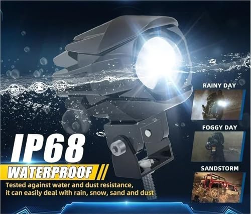 Phare LED moto 200W antibrouillard pour ne plus rouler dans le noir en ADV - 5