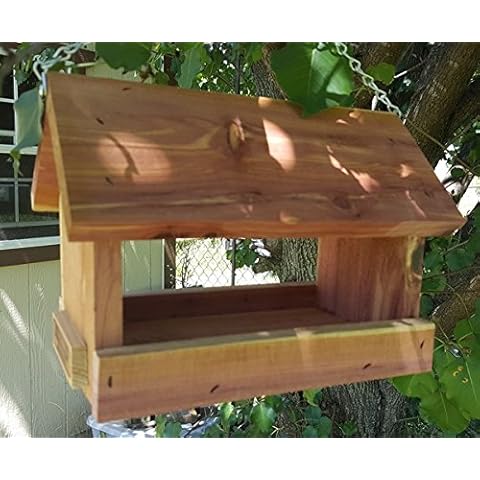 Bird Houses by Mark Small Cedar Platform Feeder Cover