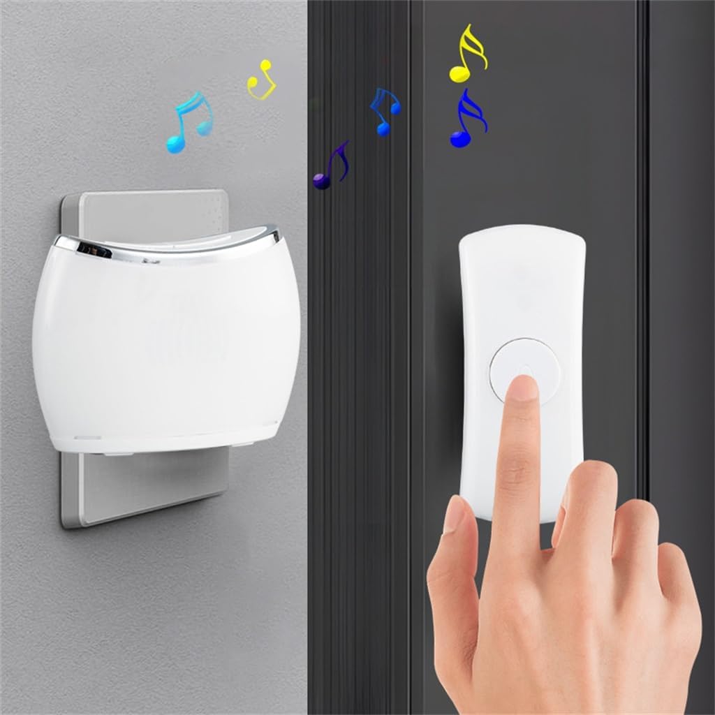 HBJWOV Doorbell Home Intelligent Long Distance Electronic Remote Control Waterproof Door Ling 1 Drag 2