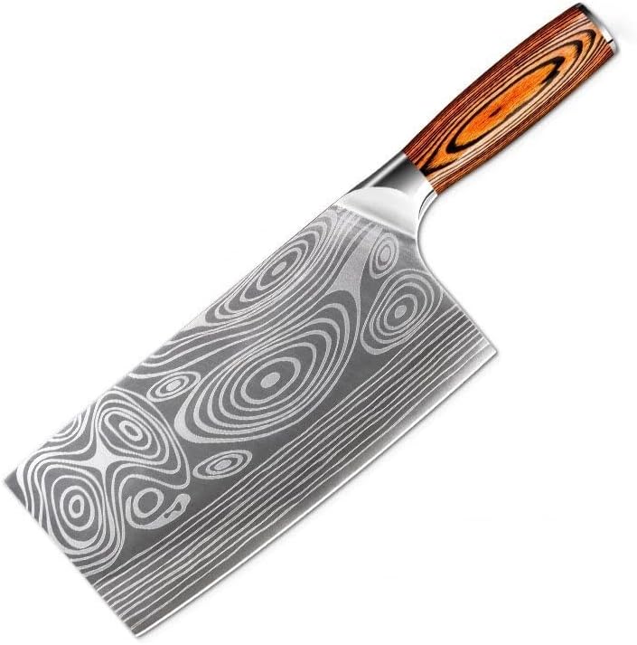 MAYiT Meat Cleaver Knife, Sharp Stainless steel Kitchen Knife Meat Cleaver Knife Cutting Tool Slicing Knife Butcher Knives Kitchen Accessories (Size : Slicing knife)