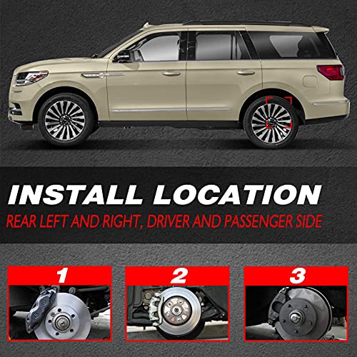 Set Of 2 Rear Brake Caliper Assembly Compatible With Chrysler Town & Country Dodge Grand Caravan Volkswagen Routan #TOP4