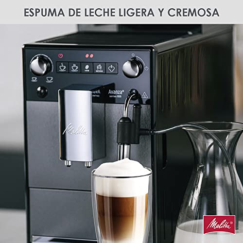 Melitta Avanza F270-100 Mystic Titan - Cafetera superautomática compacta con molinillo silencioso, máquina de café con capuchinador easy, depósitos XL, modo doble taza y limpieza automática, 1,5 L - imagen 3