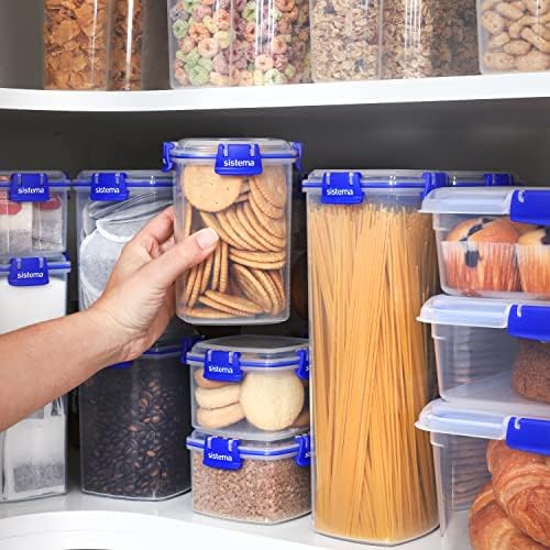 Sistema Klip It Plus |2L Square Cookie Tub - Airtight Stackable Storage