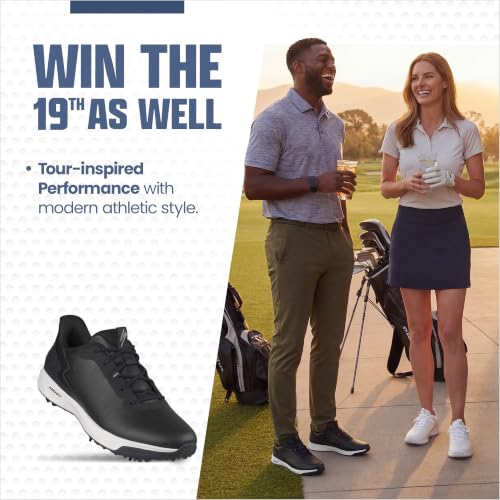 Image of Skechers Men's Elite Vortex Rival Golf Shoe | Golf, Waterproof, Arch Fit, Ultra Flight Foam, Spiked, Lightweight, Breathable