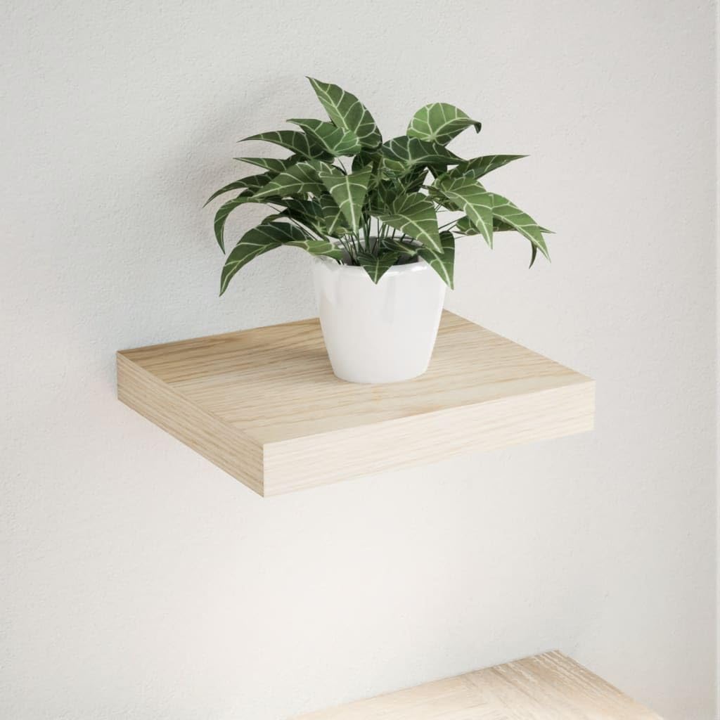 Étagère flottante bois chêne 23 cm étagère murale rectangulaire