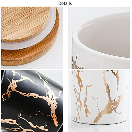 KINLYBO Set di 2 barattoli in ceramica con