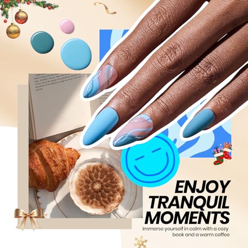 Beetles Gel Nail Polish Kit with U V Light, 68 Pcs Gel Nail Kit 35 Colors Emotional Spectrum with Base Matte&Glossy Top Coat Soak Off Manicure Set, Women Teen Girl Christmas Gifts, Beetles Gift Spree - Thumbnail 6