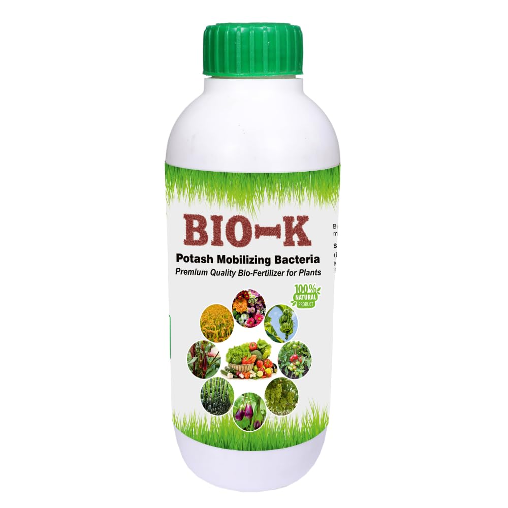 Bio-K (Potash) | Liquid Fertilizer for Plants | Potash Mobilizing Bacteria | Plant, Flower & Fruit Growth Promoter (500 ml)