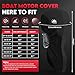 Zettum Outboard Motor Cover - 600D Full Boat Motor Cover Waterproof & Heavy Duty, Fade-Resistant Boat Engine Cover, Fit for Motor 30-50 HP, Black