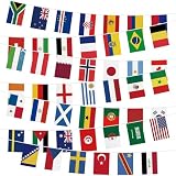 Probsin 2026 World Soccer Cup Decorations String Flags 48 Countries Bunting Banner International Flags World Soccer Cup Party Decorations for School, Office, Sport Game Event, Bar, Club