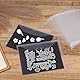 24pcs Stempeltaschen für Stempel und Stanzformen mit Gummi-Magneten, Stanzformen Tasche Wiederverschließbare Plastiktüten für Schablonen Album Stempel DIY Scrapbooking (0,6 mm Magnetbögen)