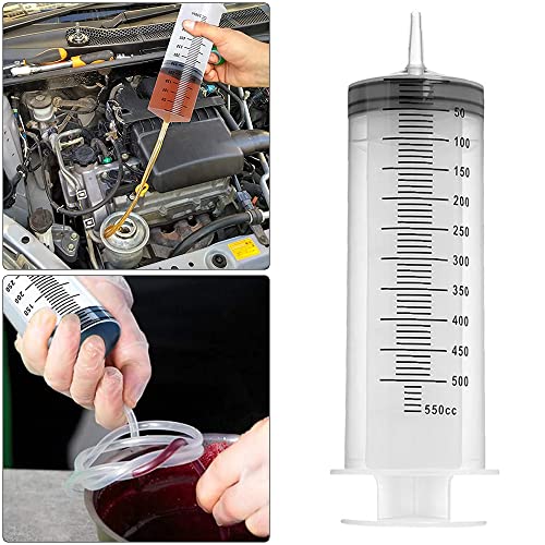 Jooheli 550ml Siringa Grande,Siringa con 1m Tubo