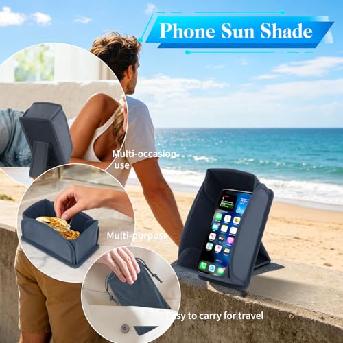 Sun Hood Sunshade for Phone,Universal Foldable Sun Glare Shield Hood,Gray by RAHJKB - Used condition - Image 4