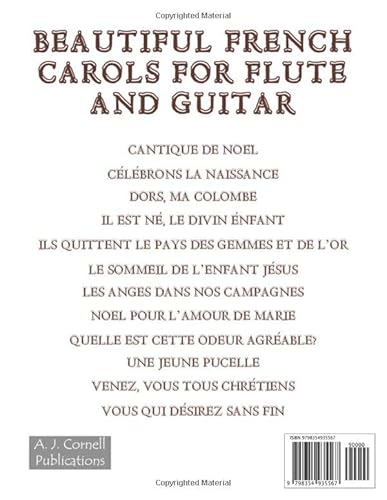 Beautiful French Carols for Flute and Guitar