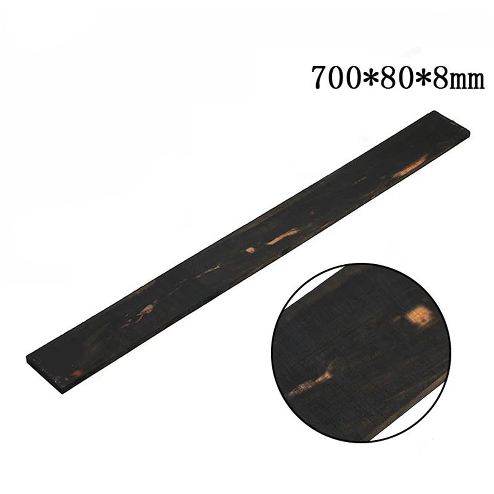 Materiały I Akcesoria Do Produkcji Gryfów Gitarowych DIY Naturalny Heban 700x80x8mm Akcesoria Gitary