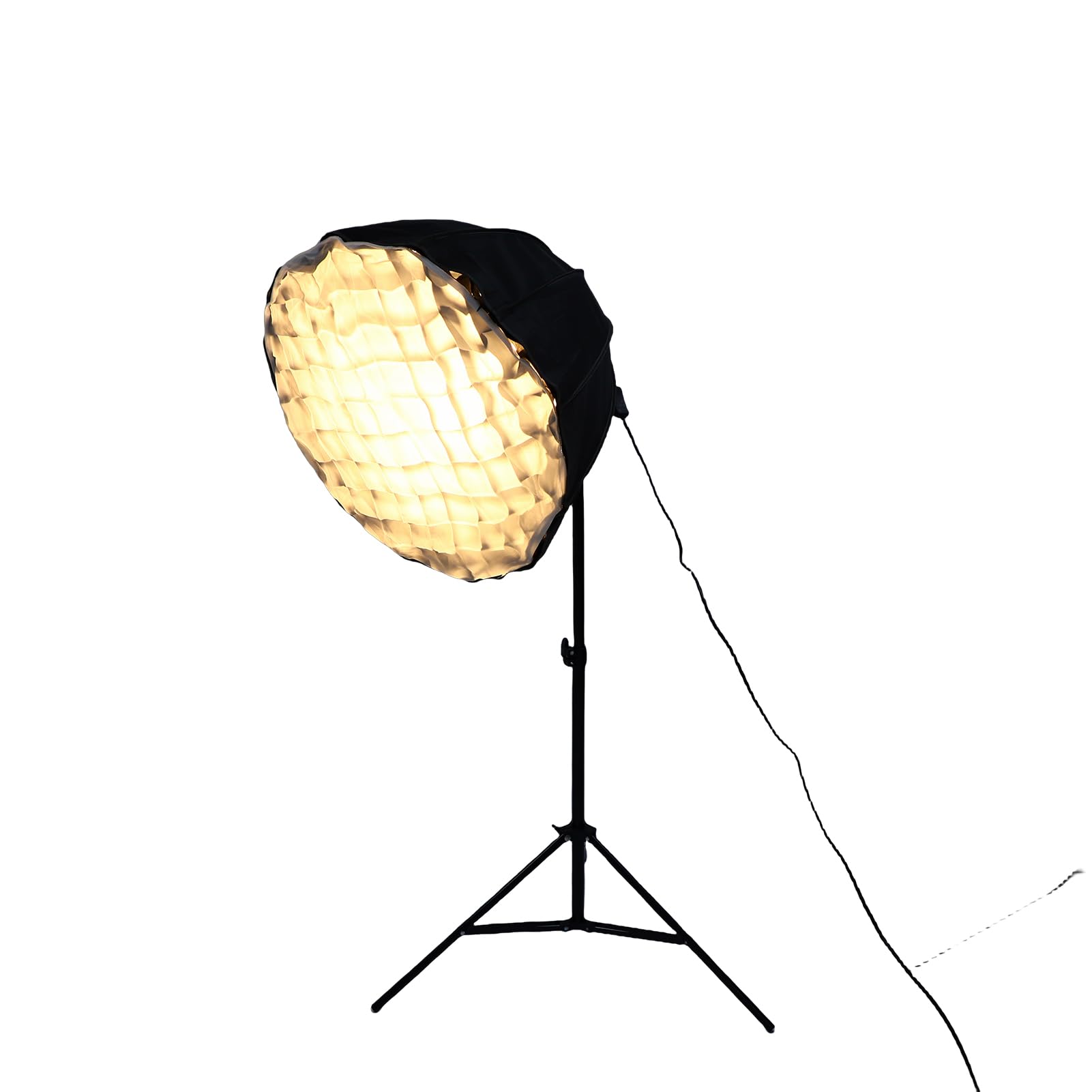Luocute Zestaw Oświetlenia Fotograficznego Softbox, 85 W 2800 K 5700 K 3-kolorowa Regulowana żarówka LED z Pilotem, 60 Cm 12-stronny Ulepszony Softbox, Statyw 2,1 M, do (Wtyczka UE 800 W)