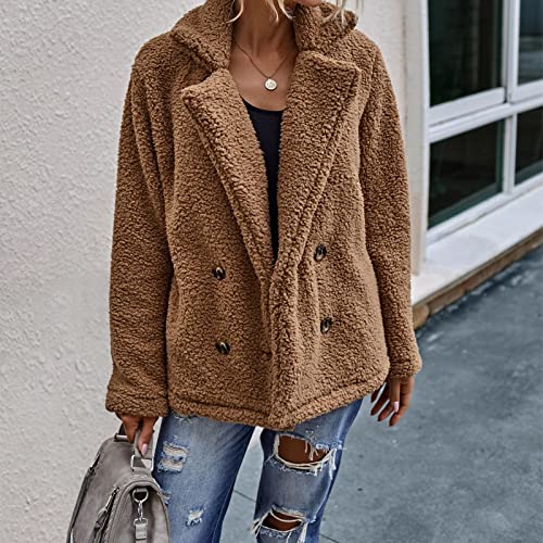 Flannel Jackets For Women,Blazer Jackets For Women Jackets Outerwear Women Womens Fleece Jacket Trench Coats For Women Women Rain Jacket Windbreaker Jackets For Women Cropped Jacket Navel(Camel,Large) #TOP2