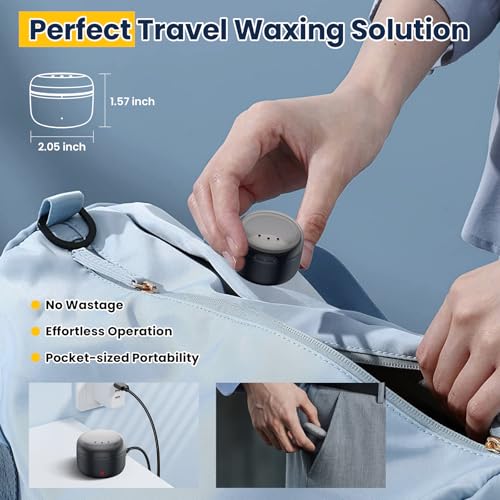 Nasenhaarentferner, Nasenhaar Wachs, Nasenwachs männer: Nase Waxing set mit Mini Wax Maschine,USB-Schnellwärmung, konstante Temperatur, 100g Wax / 20 nasenwachs stäbchen zur ohr- nasenhaare entfernen