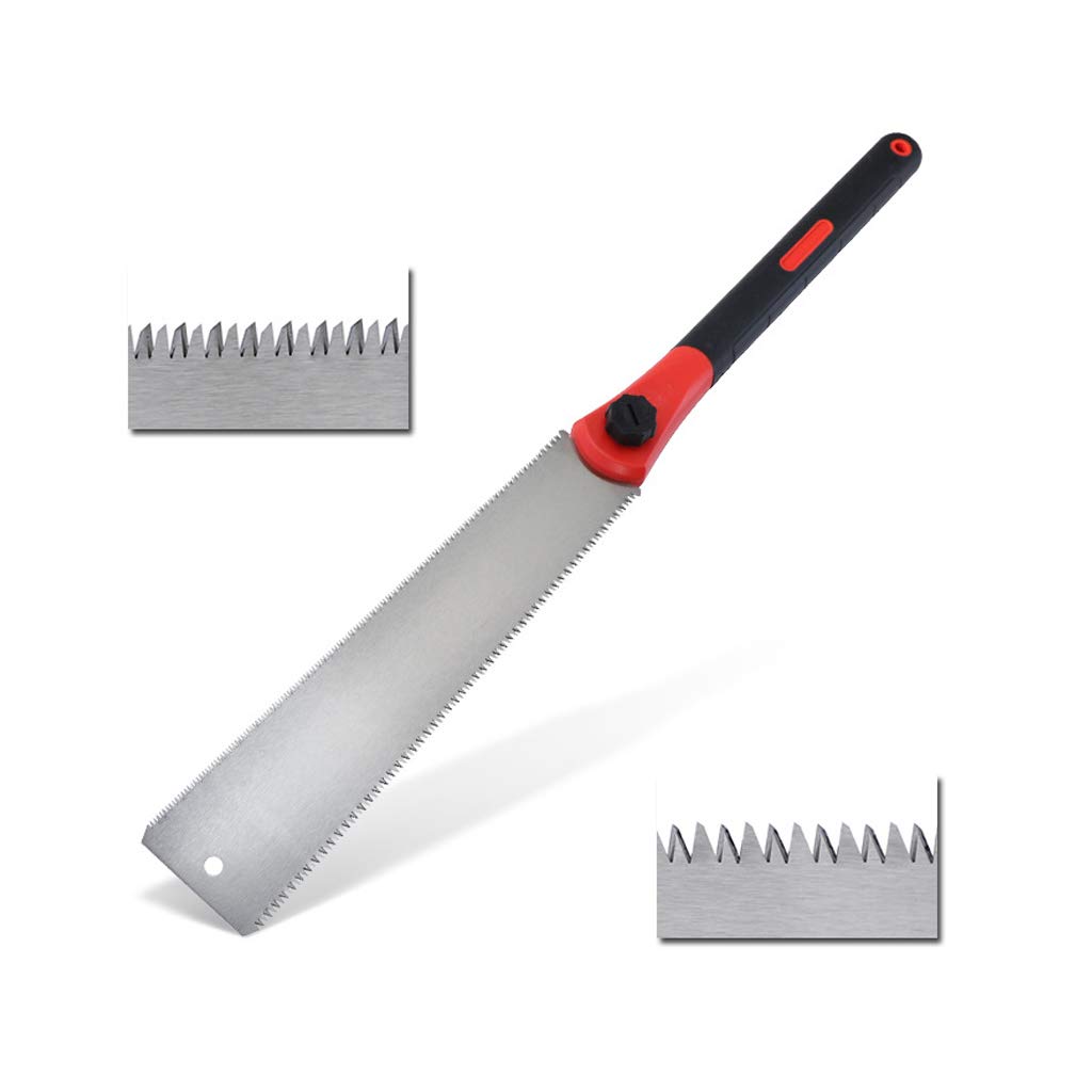 Frett Woodworking Double Sides SK5 Steel Hand Saw Tenon Fine Tooth Handle Garden