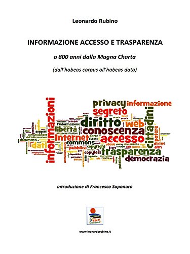 INFORMAZIONE ACCESSO E TRASPARENZA a 800 anni dalla Magna Charta (dall’habeas corpus all’habeas data