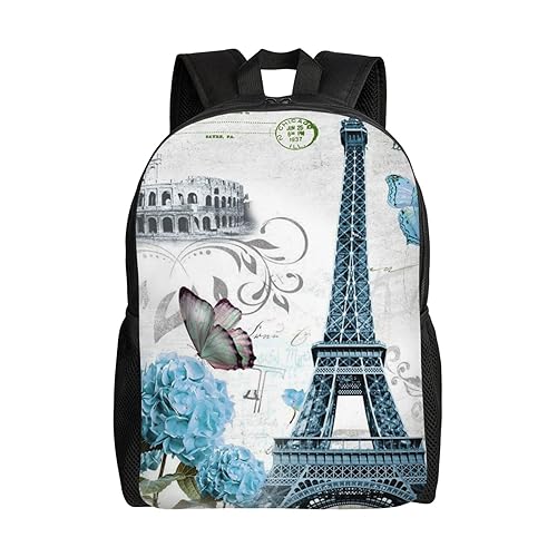 Sac à dos imprimé floral noir imperméable léger travail et voyage