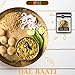 Gujarati Dal Baati, Traditional Rajasthani Meal, Spiced Dal with Baked Wheat Baati