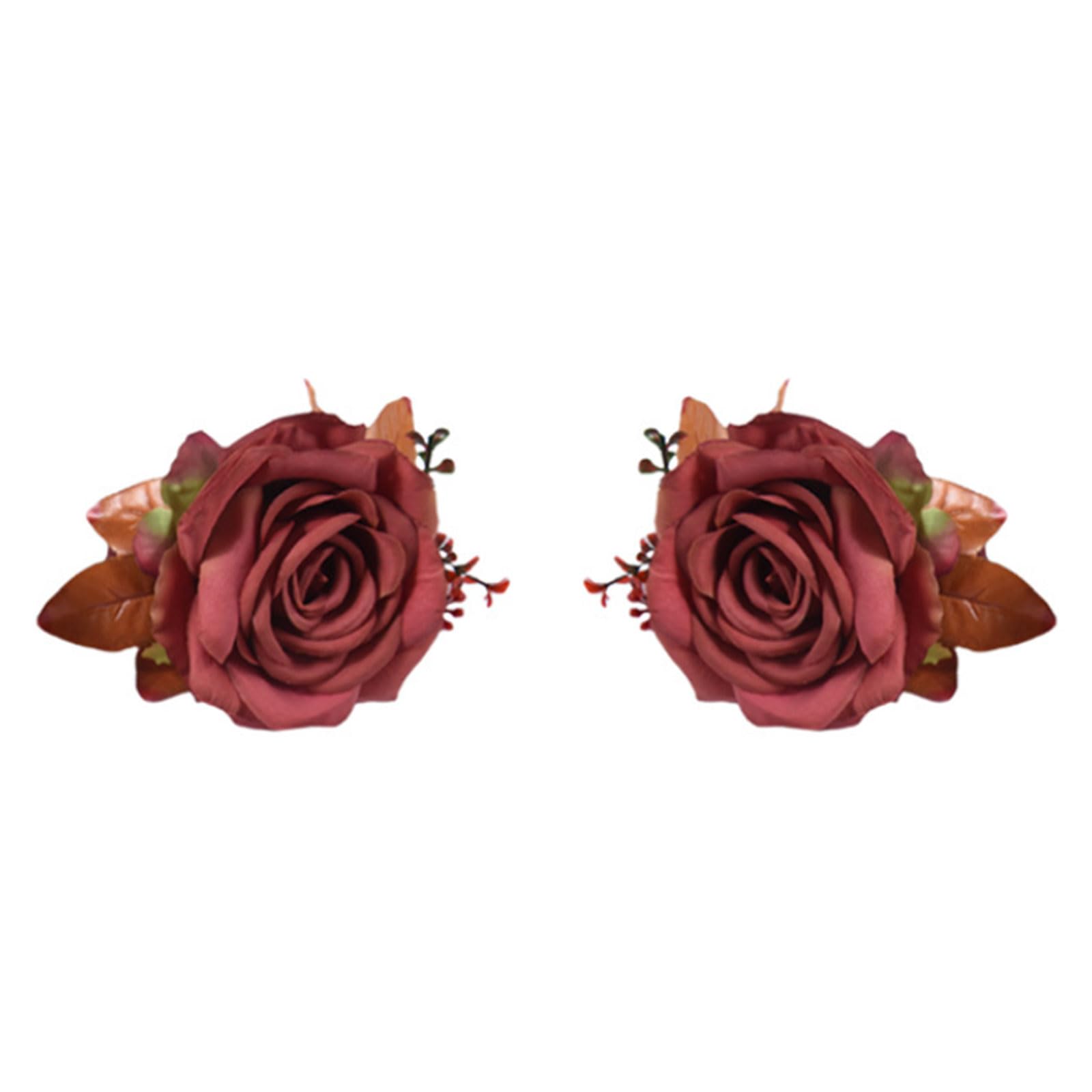 Panel Holder Clip-on Tieback Window Curtain Tie Holder Home Decoration Rose Flower Rose Curtain Tiebacks