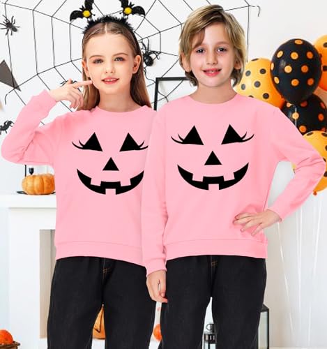 Image of Remimi Kids Halloween Sweatshirt Long Sleeve Thanksgiving Tops 3-14 Years