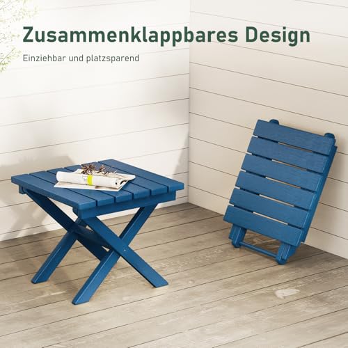 Table d'appoint pliante pour petit balcon et jardin sans encombrement - 6