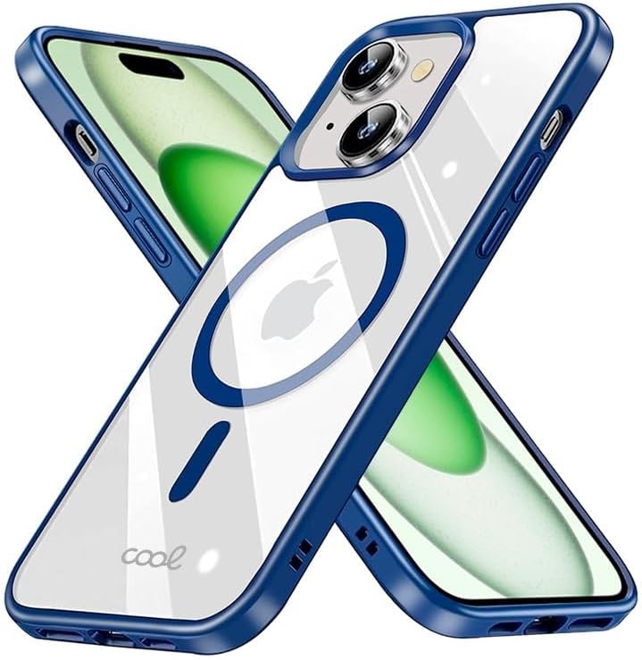 Cool Case for iPhone 15 Plus Magnetic Marine Edge Transparent