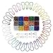 Produktbild Noblik 450 Stücke 15 Farben Sortierte Birne Sicherheits Nadeln Birnen Frmige Pins Metall Pins Stricken Stich Marker NHen Machen mit Aufbewahrungs Box