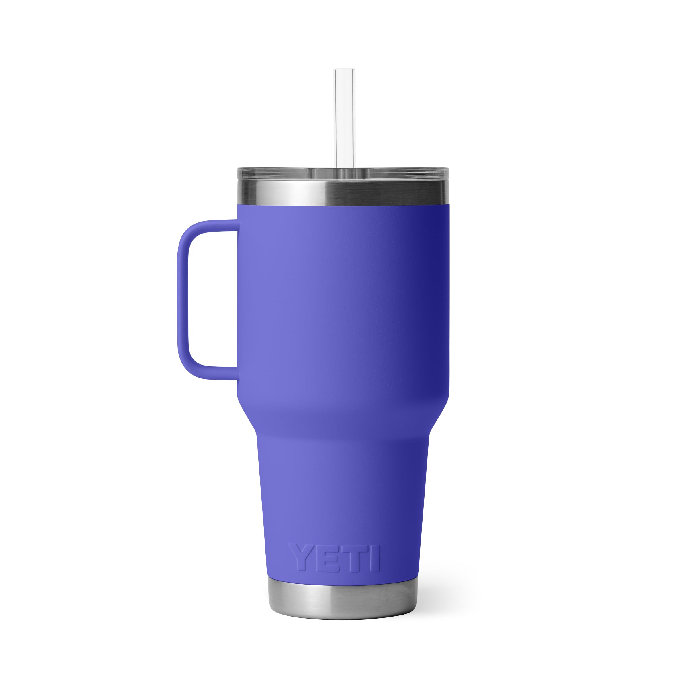 YETI Rambler Straw Mug, Stainless Steel Vacuum Insulated Mug with Stronghold Lid, Ultramarine Violet, 35 oz (1 l) - Image 3