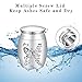 SOITIS Small Urn for Ashes 1.57 Inches Small Keepsake Urn for Human Ashes Butterfly Mini Urn Stainless Steel Ash Holder Small Ash Urn for Women, Silver Keepsake
