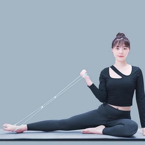 Miniatura 4 de Bandas elásticas para ejercicio, banda elástica de figura 8, banda elástica de alta elasticidad para mujeres y hombres, cordón flexible de ejercicio