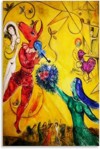 Affiche Marc Chagall La Danse pour décoration de salon moderne