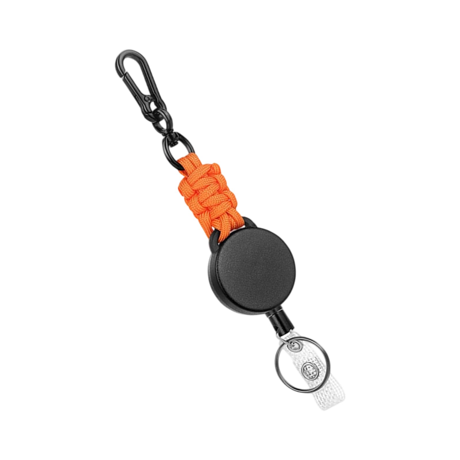 Jazuaiao Badge Holder Heave Duty Reels Retractable Keychain Carabiner Reel for Card Name Keychain