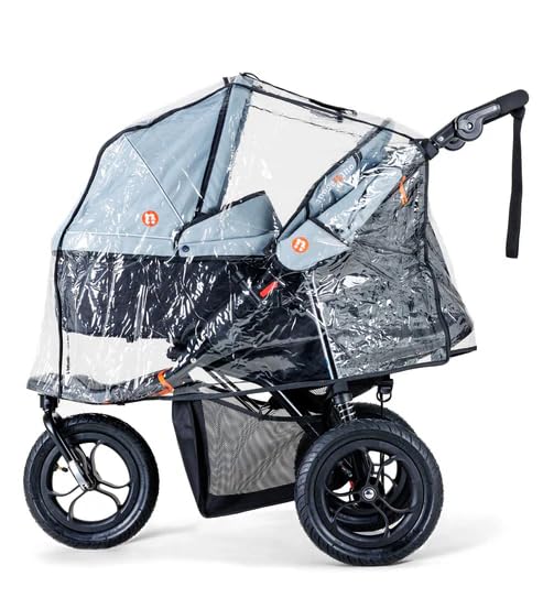 Out'n'About Nipper Single XL Raincover, Designed for V6 Models, V5 to V2 Compatible, Clear, Single XL Nipper Raincover - Image 2