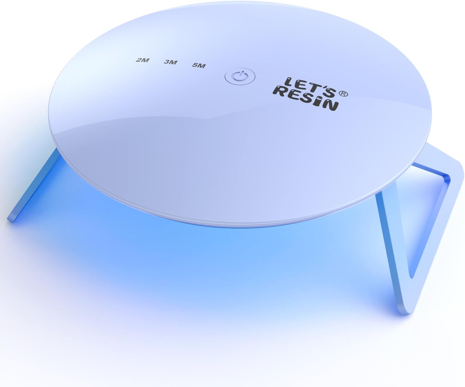 LET'S RESIN UV Light Pro,Large Size Longer 2,3,5M Time Setting Round UV Lamp for Resin Curing,Portable & Foldable Resin Supplies for UV Resin, Resin Molds, Jewelry Making, DIY Craft, ELR08031